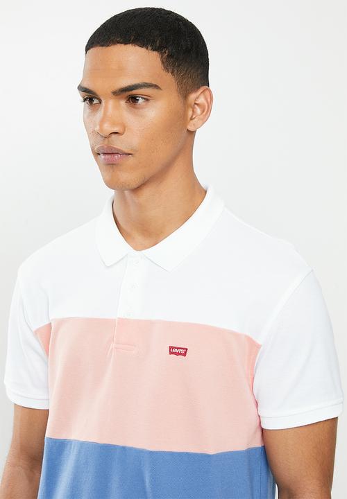 Levi’s® - Ama housemark polo - white & mellow rose