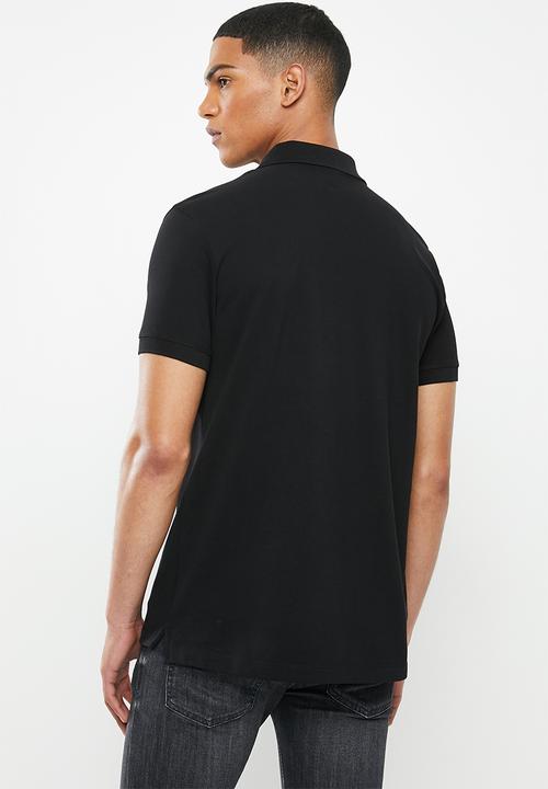 Diesel  - T-weet-split polo shirt - black