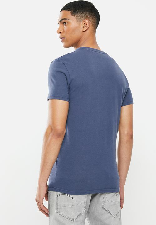 Superdry. - Vl shop bonded tee - navy