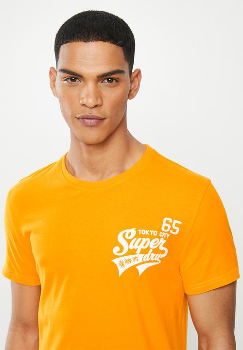 Superdry. - Script classic tee - yellow