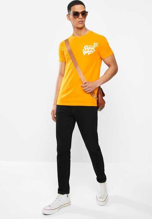 Superdry. - Script classic tee - yellow