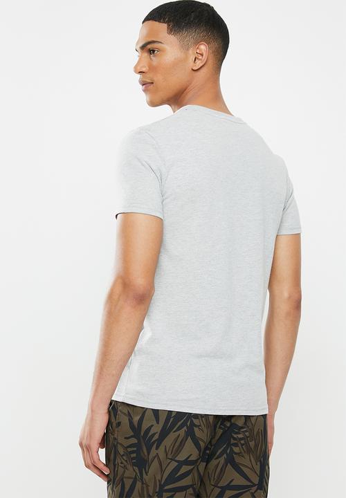 Superdry. - Vl infill store tee - grey melange