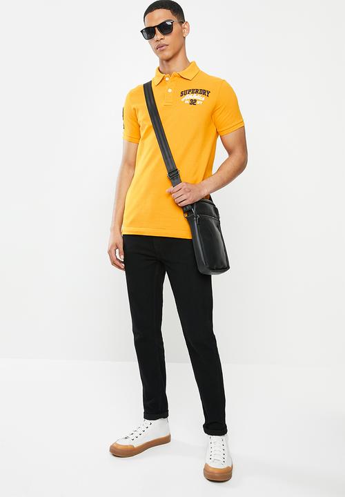 Superdry. - Classic superstate polo - yellow