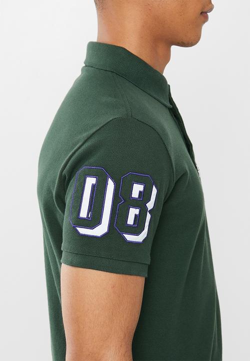Superdry. - Classic superstate polo - dark forest