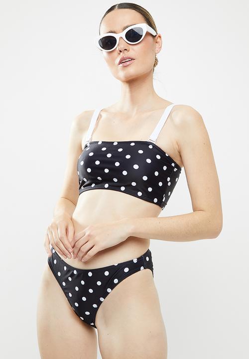 Vero Moda - Dothea swimset - black & white 