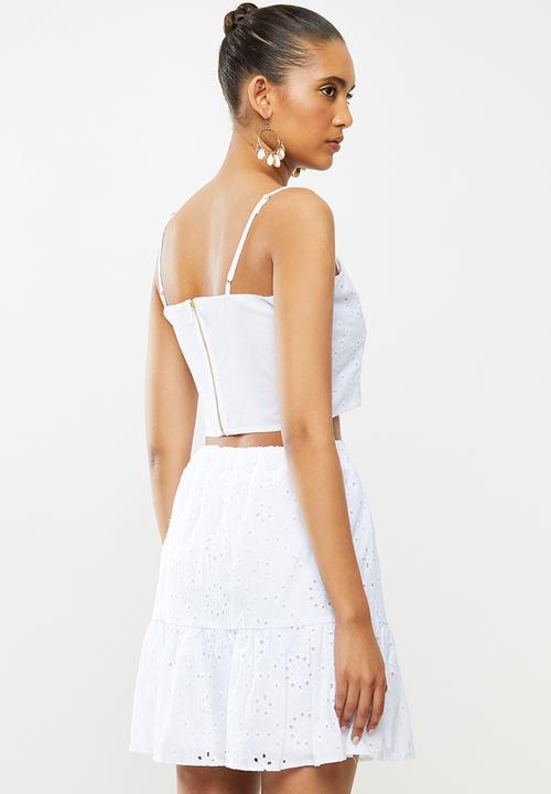 Blake - Anglaise bralette - white