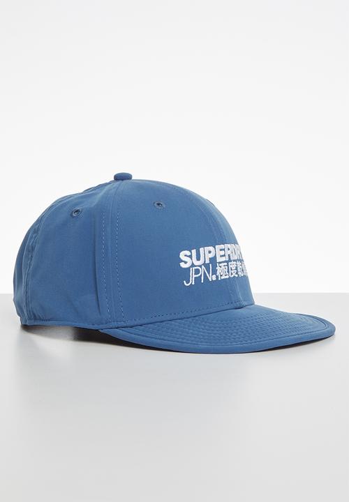 Superdry. - 6 Panel soft cap - blue 