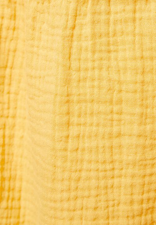 VELVET - Bardot puff sleeve blouse - mustard