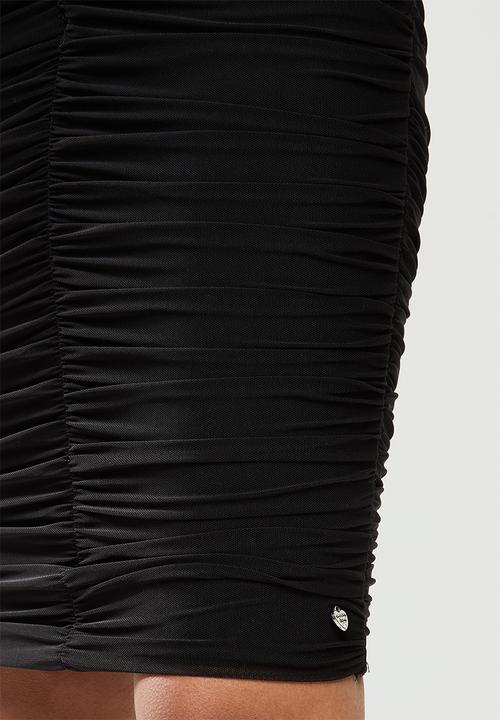 SISSY BOY - Mesh your soul bardot midi - black