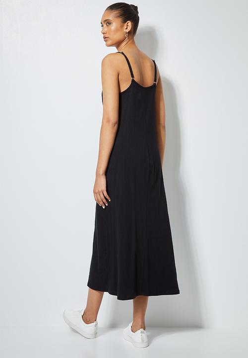 Superbalist - Halterneck strappy dress - black