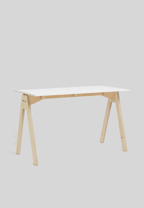 Native Decor - Simple 'a' desk - white
