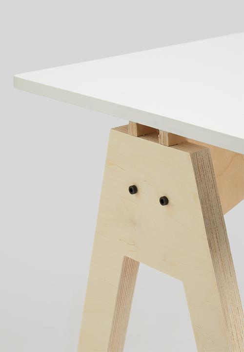 Native Decor - Simple 'a' desk - white