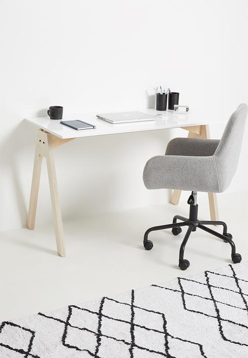Native Decor - Simple 'a' desk - white