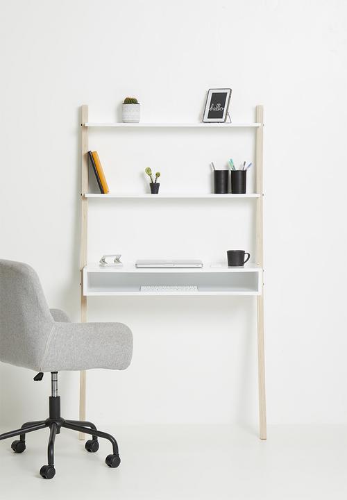 Native Decor - Tall leaning desk - white