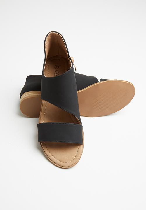 Miss Black - Coona peep-toe - black