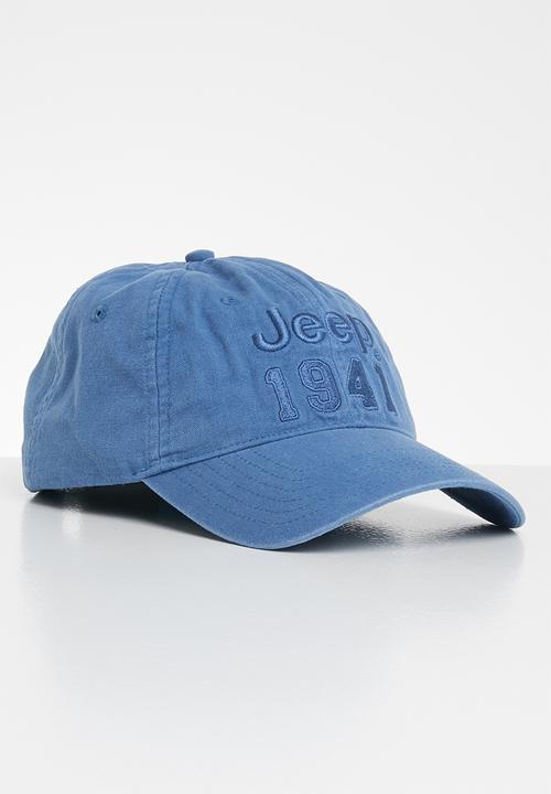 JEEP - Basic washed canvas cap - blue