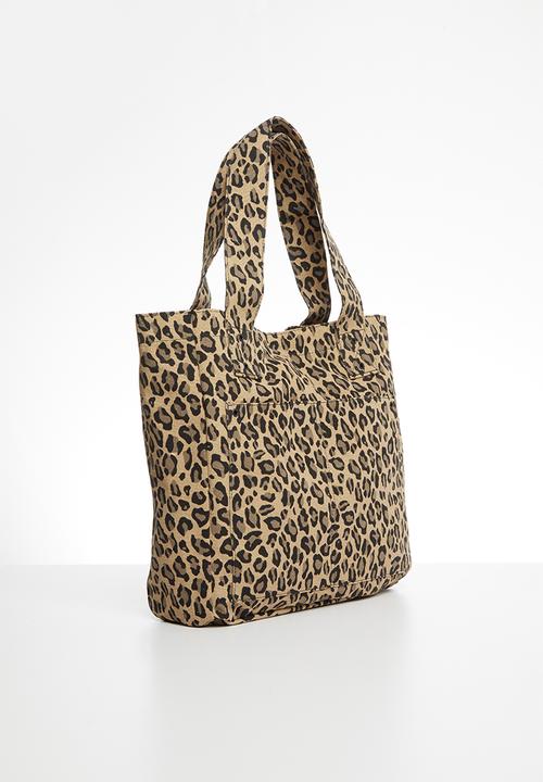 Rubi - Mini max washed tote - black & brown