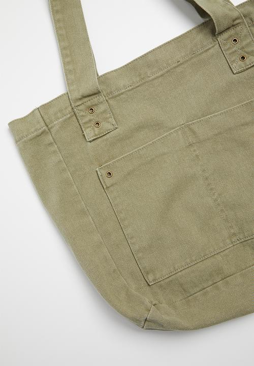 Rubi - Mini max washed tote - khaki 