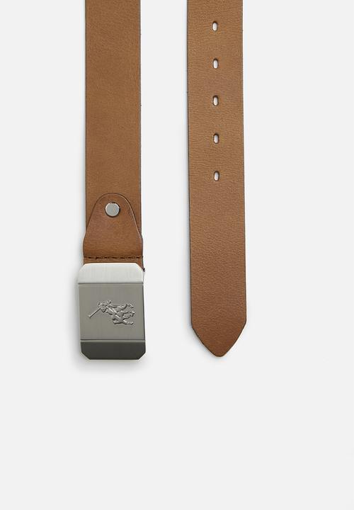 POLO - Etan leather belt - tan