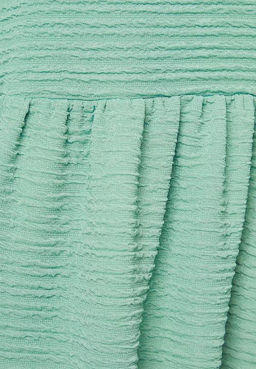 Superbalist - Textured fabric tiered dress - mint
