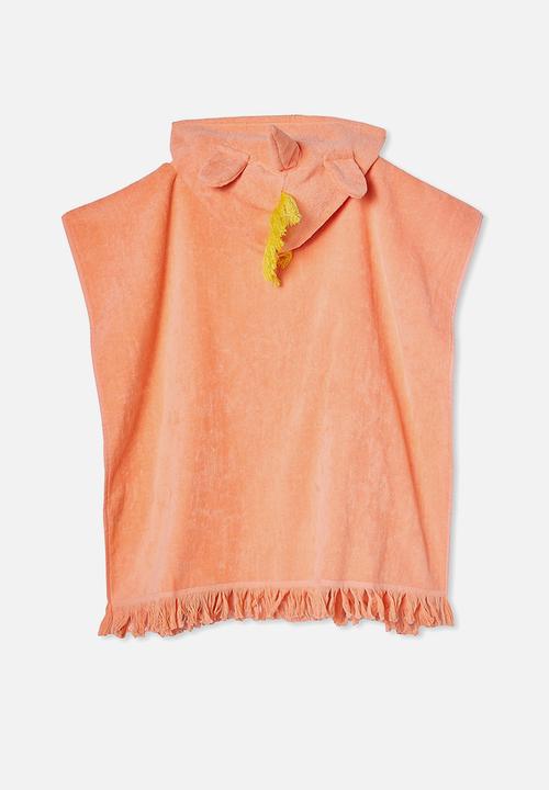 Cotton On - Kids hooded towel - peach 