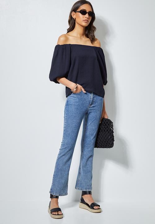 Superbalist - Puff sleeve blouse - navy