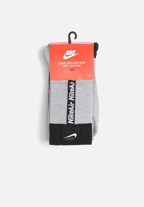 Nike - Nike Air snkr sox - grey & black 