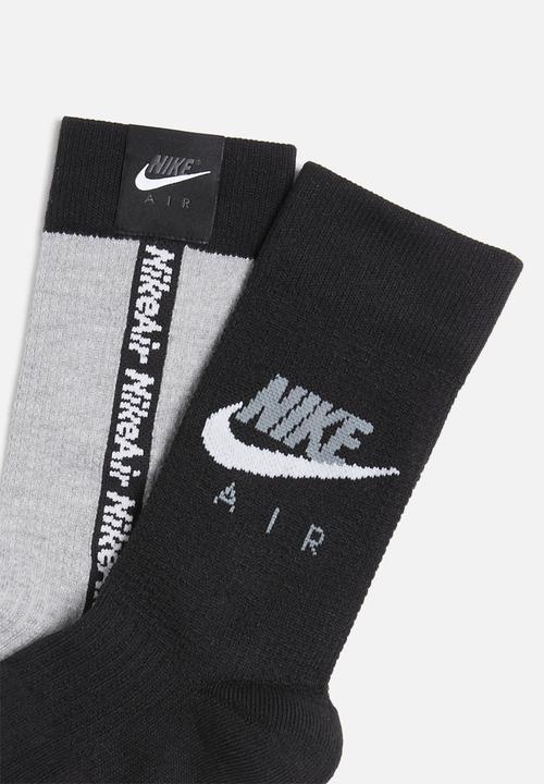 Nike - Nike Air snkr sox - grey & black 