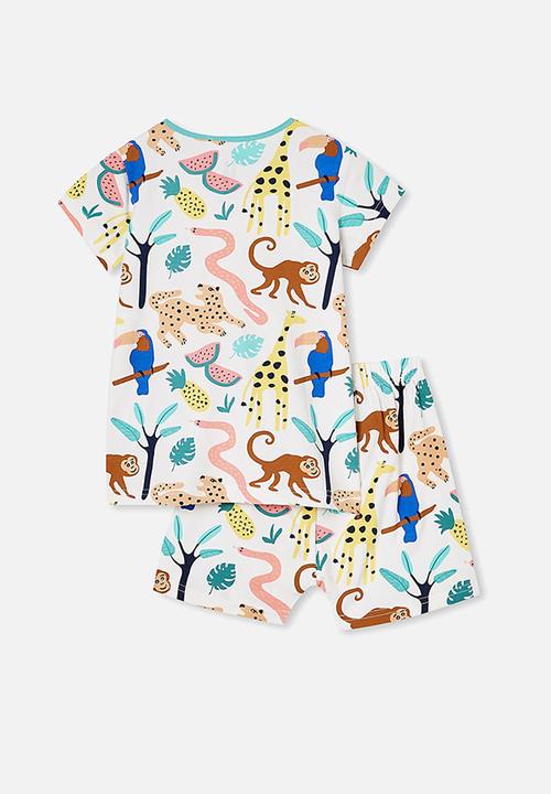 Cotton On - Harpa short sleeve pj set - vanilla