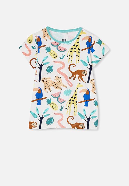 Cotton On - Harpa short sleeve pj set - vanilla