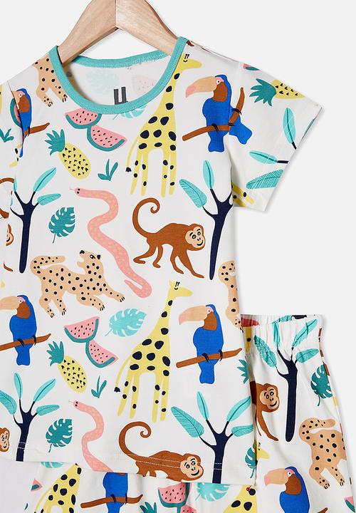Cotton On - Harpa short sleeve pj set - vanilla