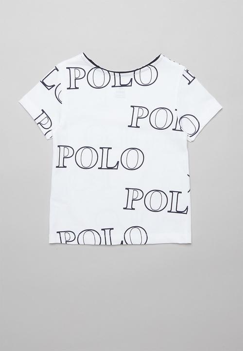 POLO - Girls Kim printed short sleeve tee - white
