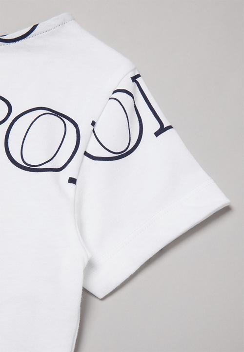 POLO - Girls Kim printed short sleeve tee - white