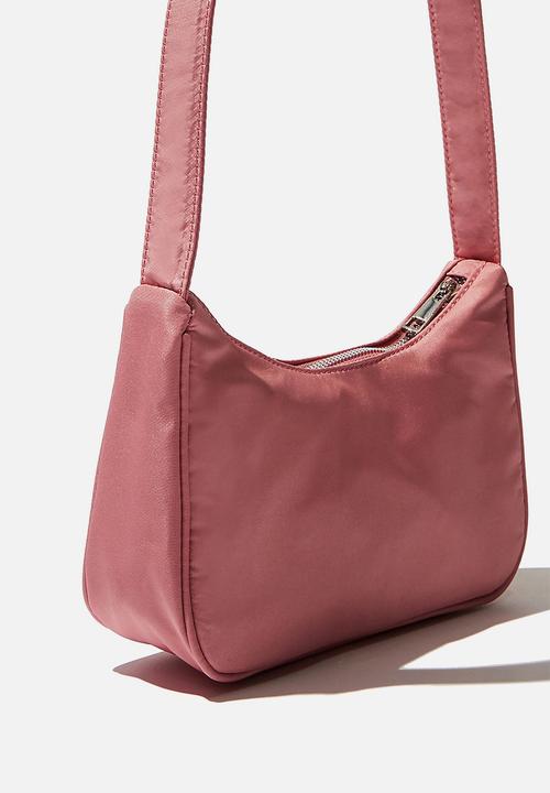 Rubi - Nylon underarm bag - rose tan