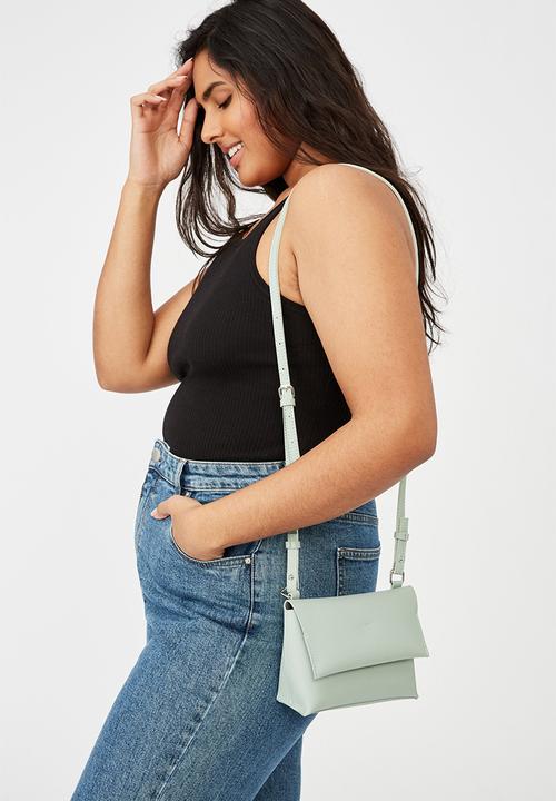 Rubi - Whit cross body bag - sage