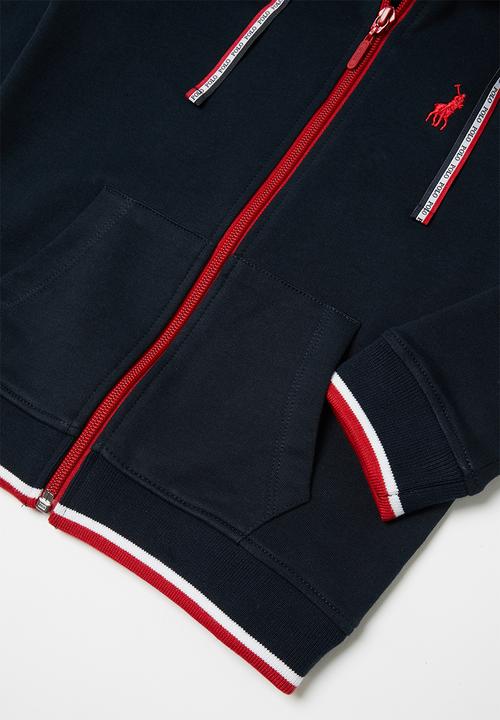 POLO - Skylar zip through hoodie - navy