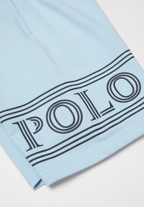 POLO - Boys Clayton printed short - light blue