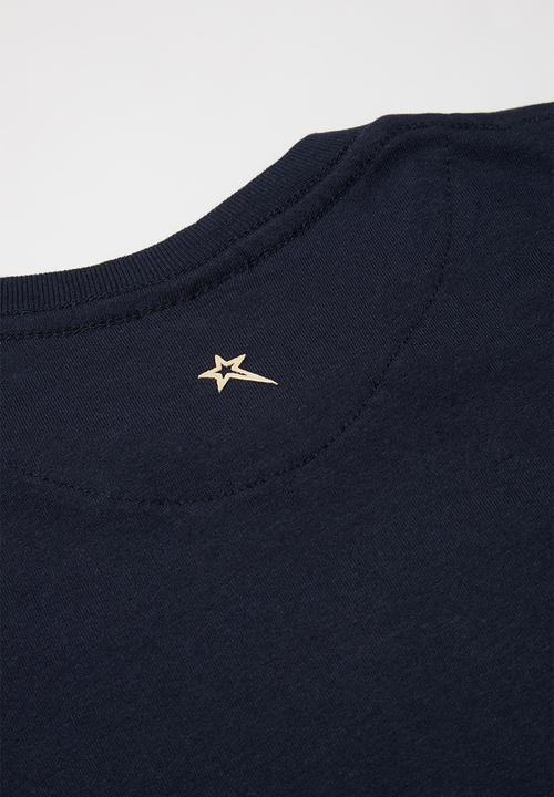 SOVIET - Boys logo tee - navy