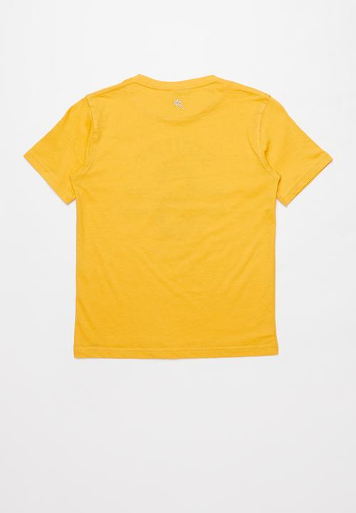 SOVIET - Boys logo tee - yellow