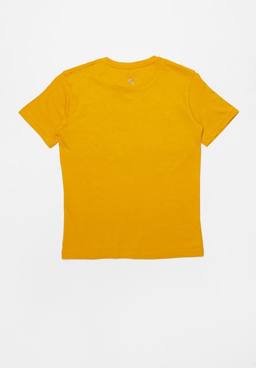 SOVIET - Boys logo tee - yellow