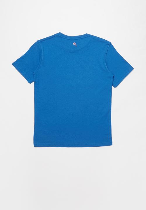 SOVIET - Boys logo tee - blue