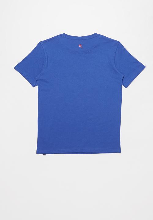 SOVIET - Boys logo tee - blue