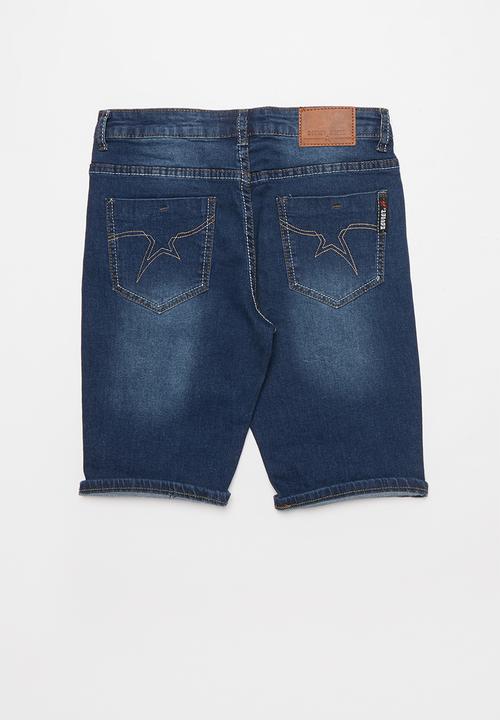 SOVIET - Boys denim short - blue