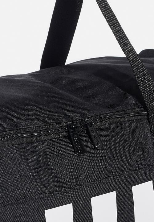 adidas Performance - Three stripes medium duffle - black & white