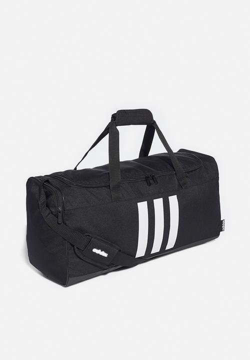 adidas Performance - Three stripes medium duffle - black & white