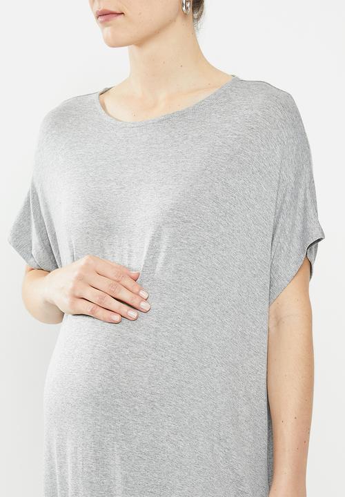 Superbalist - Maternity grown on sleeve cacoon dress - grey 