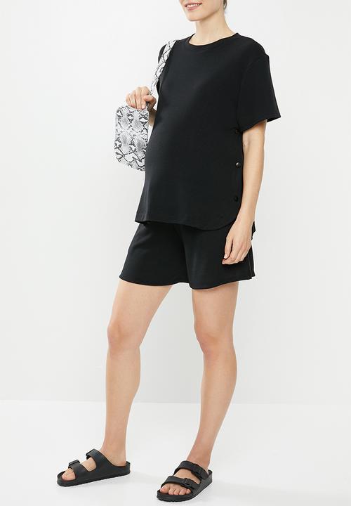 Superbalist - Maternity relaxed tummy band soft short - black