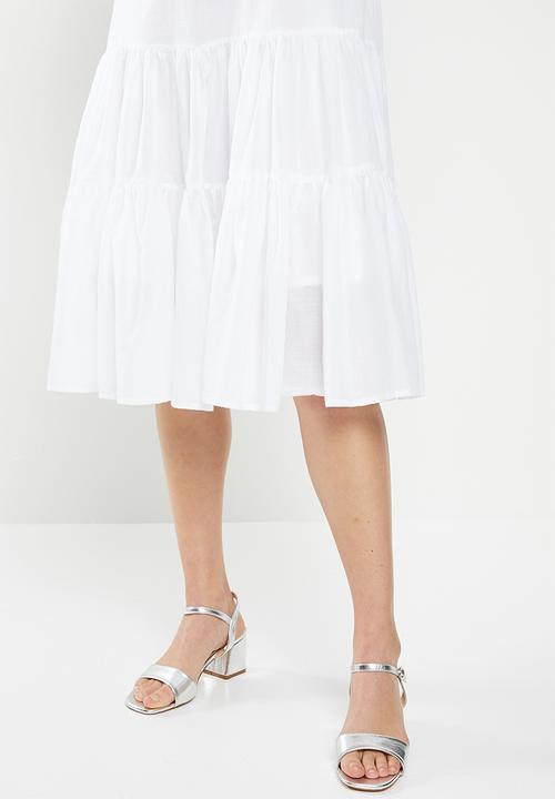 AMANDA LAIRD CHERRY - Nhlole dress - white