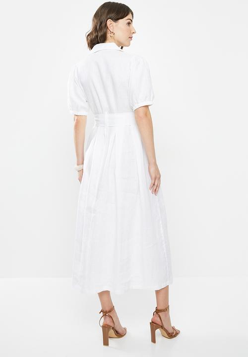 AMANDA LAIRD CHERRY - Sibaya dress - white