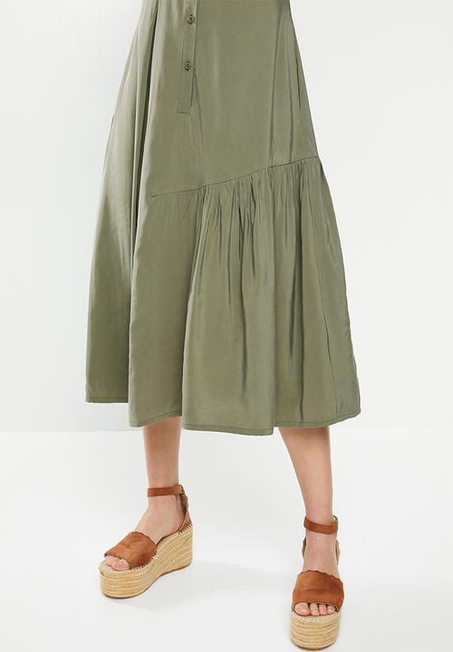 AMANDA LAIRD CHERRY - Kuhlanga dress - khaki